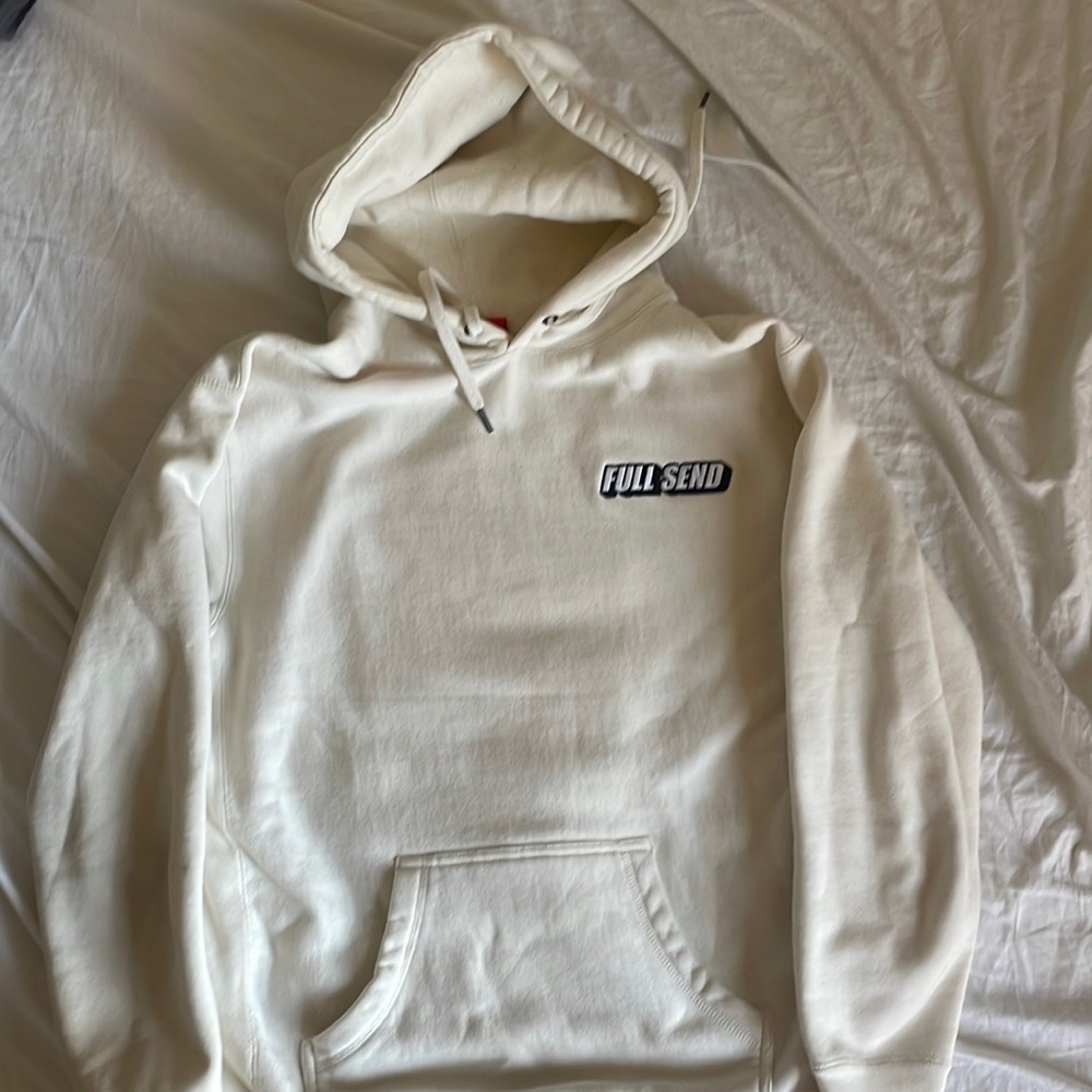 Limited time NELK BOYS “full send” Dart pack hoodie cream color